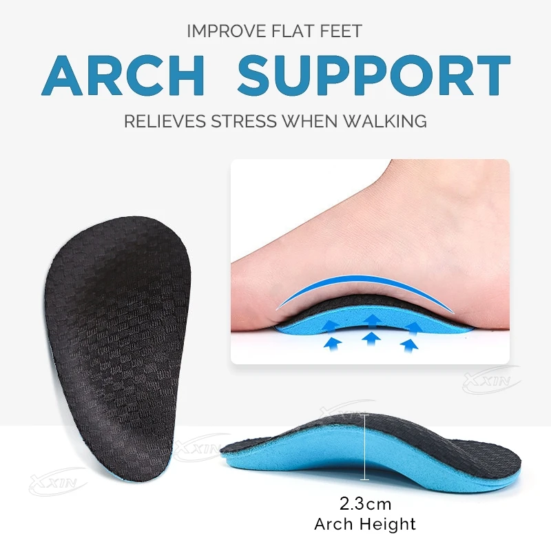 【Xxin】Arch Support Insoles Orthopaedic Insole Sponge High Elasticity Flat Foot Shoe Insoles