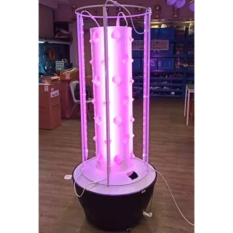 Fully automatic and easy assembly vertical farming system aeroponic growing systems hydroponic vertical tower