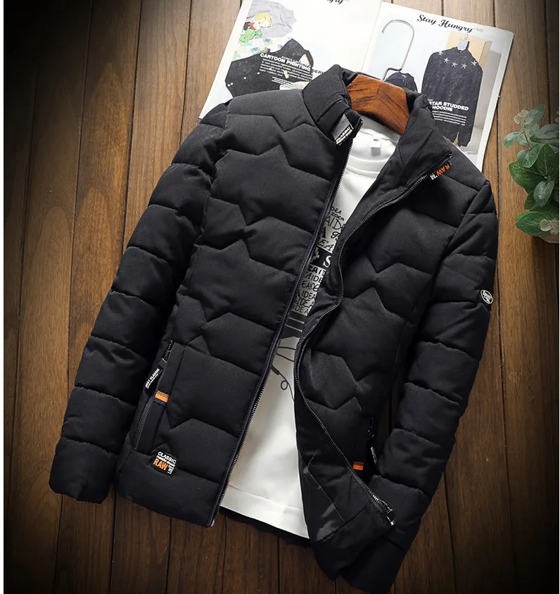 2022 Autumn Winter Mens Cotton Padded Jackets Men\'s Fashion Casual Outdoor Jackets Warm Coat Male Outwear Thicken Down Coats