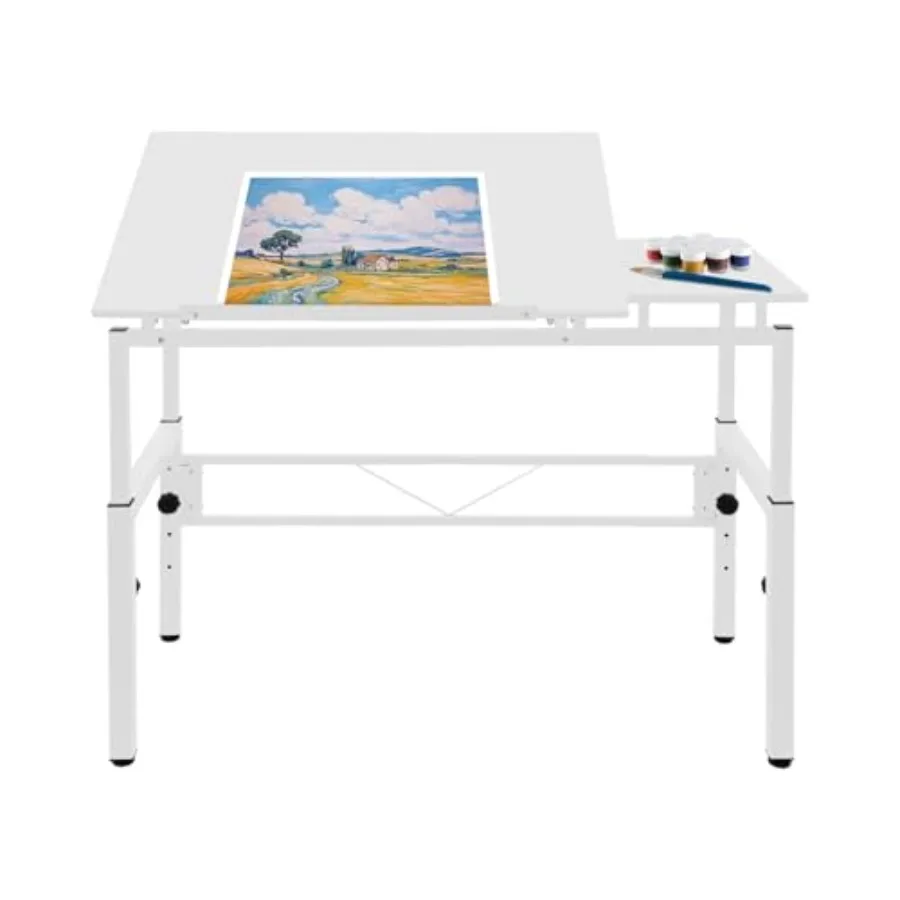 Professional Adjustable Drawing Table Art Desk with Tilting Top 0-30° Height Adjustable 30.31-39.37 Inches Drafting Table for H