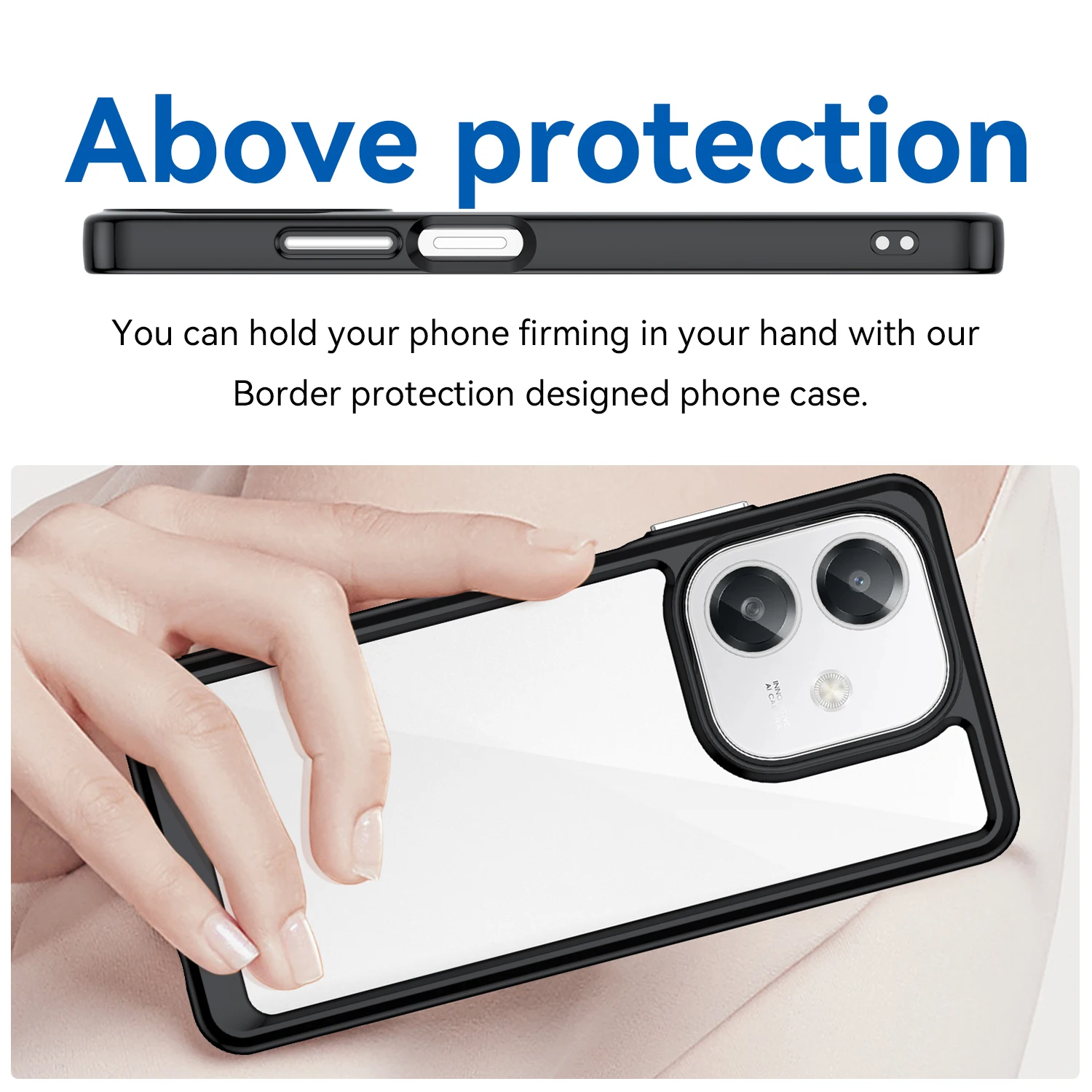 Transparent Colorful TPU Case for OPPO A40 A40M A80 5G A60 A3 Pro A3x Protective Cover Clear Fundas Coque Capa