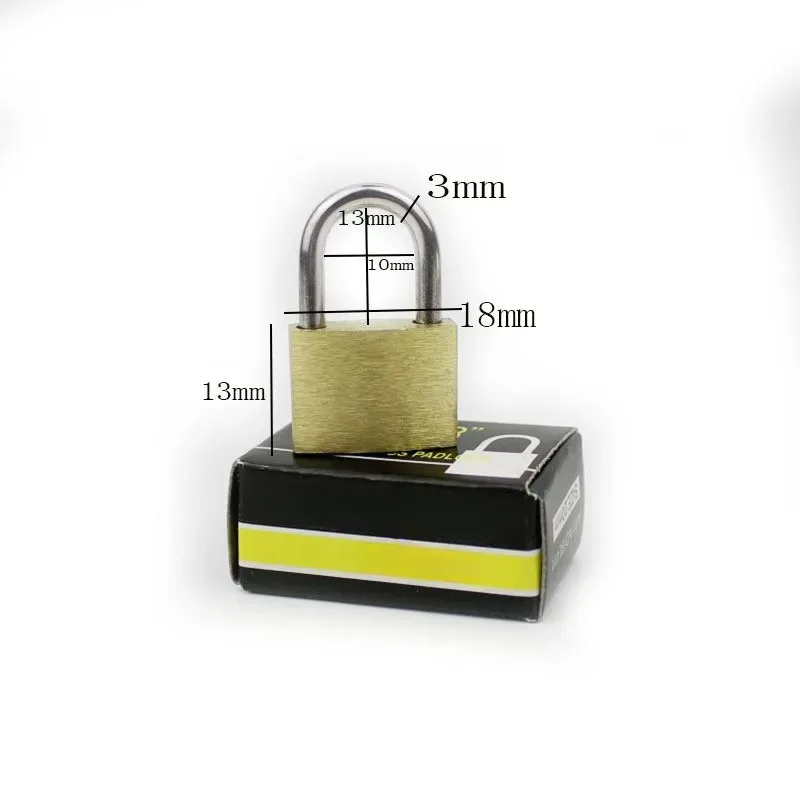 20mm Small Copper Lock Luggage Case Padlock Backpack Lock Key Padlock For Locker Mini Security Padlocks Home Hardware Wholesale