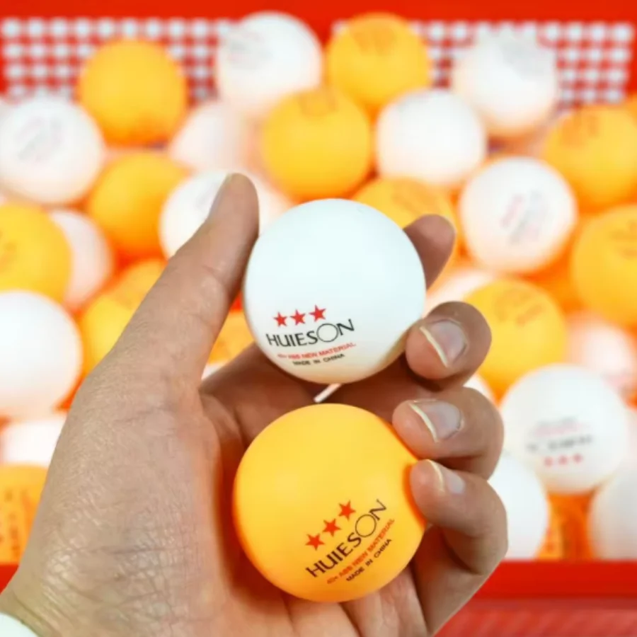 

High-elasticity durable ping-pong balls 3-star ABS new material ping-pong balls professional 6 pieces white orange 40 mm2.8 gram