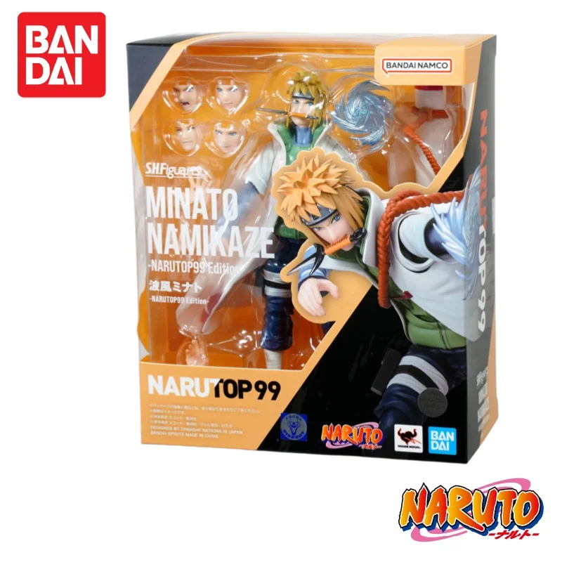 

In Stock Original Bandai Naruto Shippuden S.h.figuarts Namikaze Minato Narutop99 Mobile Toys Prizes Garage Kit Model