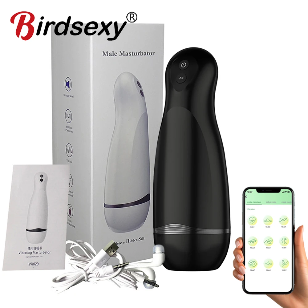 APP Remote Automatic Sucking Male Masturbator Cup Real Vagina Vibration Blowjob Masturbation Heated Sex Machines Toys For Man