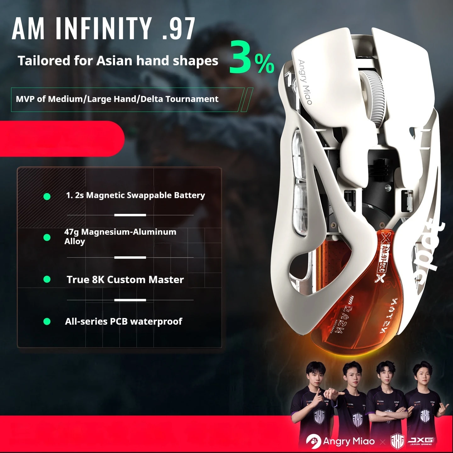 AngryMiao AM Infinity.97 Gaming Mouse 47g