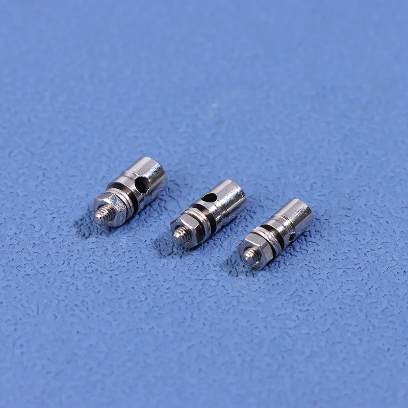 10 szt. Metalowe ograniczniki drążków sterujących do samolotów i łodzi RC, złącza serwomechanizmów z regulowanym średnicą 2,1 mm/1,8 mm/1,2 mm, do helikopterów i łodzi RC