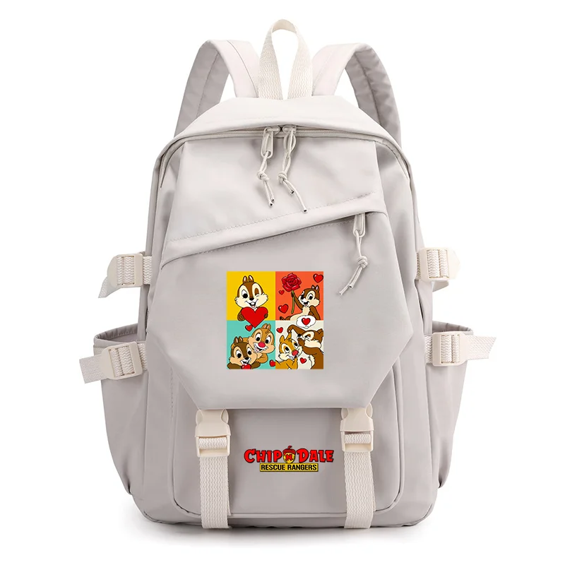 Disney Chip n Dale Boys Girls Kids School Book Bags Women Bagpack Teenagers Travel Backpack Mochila