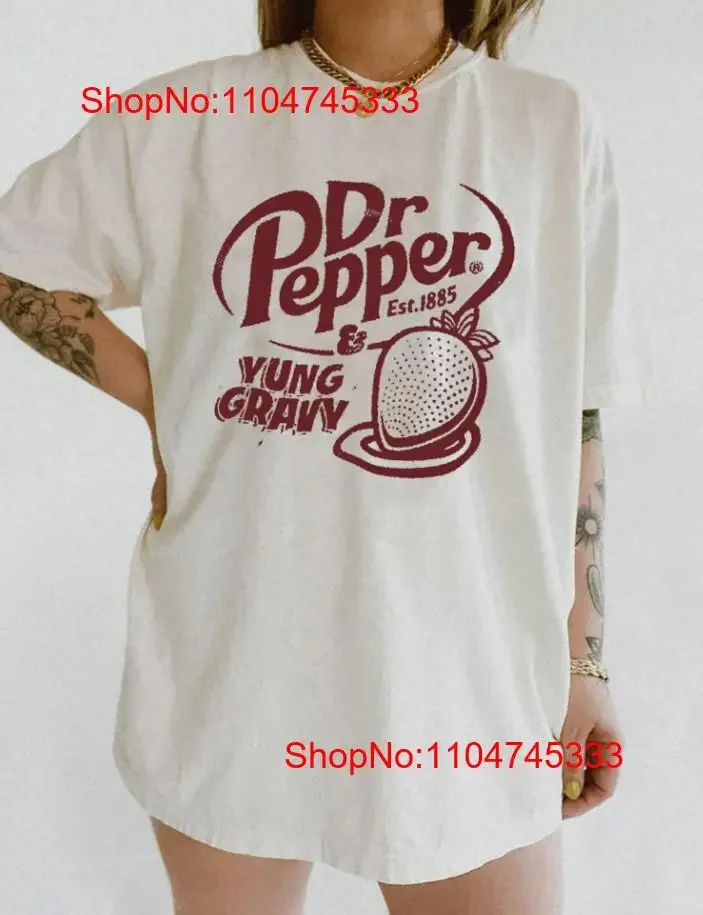 Dr Pepper Logo camiseta bebida amante de la soda verano caliente vintage lavado cómodo estirado moda transpirable ropa de diseñador
