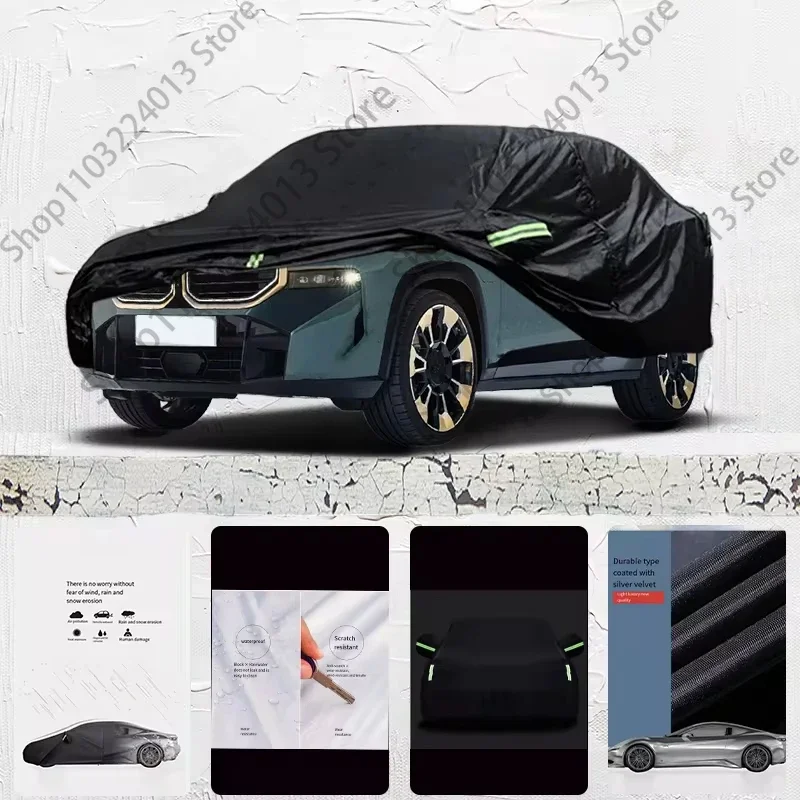 

For BMW XM Car cover Exterior Car Cover Black Outdoor Protection Full Car Covers Waterproof Sunshade Anti UV Snow Cover