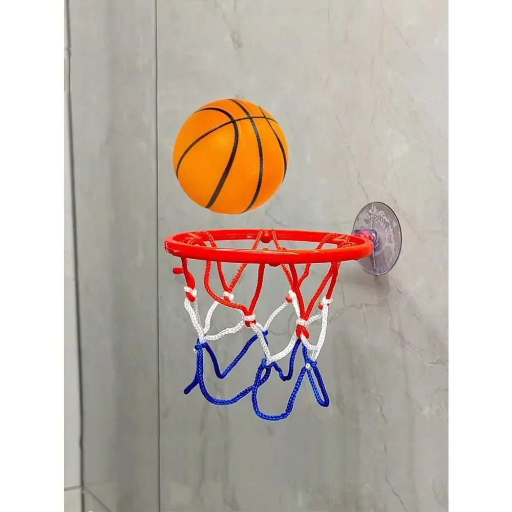 Small Basketball Set Coordinated Wrist Solid Rubber Elastic Ball Children's Exercise Shooting Table Game