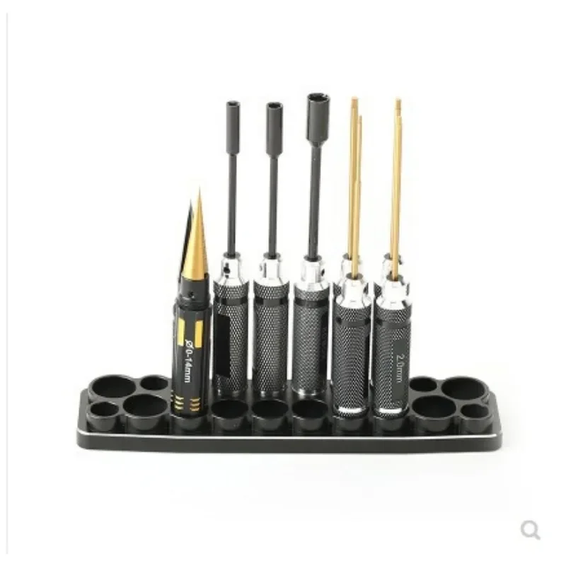 20 gaten aluminium gereedschapsbak / socket pak zeshoekige houder voor afstandsbediening speelgoed RC auto's boot vliegtuig