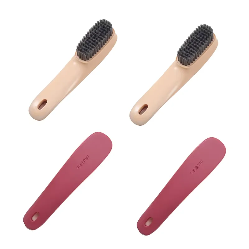 

4pcs Shoe Cleaning Brush Plastic Clothes Scrubbing Household Multi-functional Cleaning Tools Commercial Washing Brush