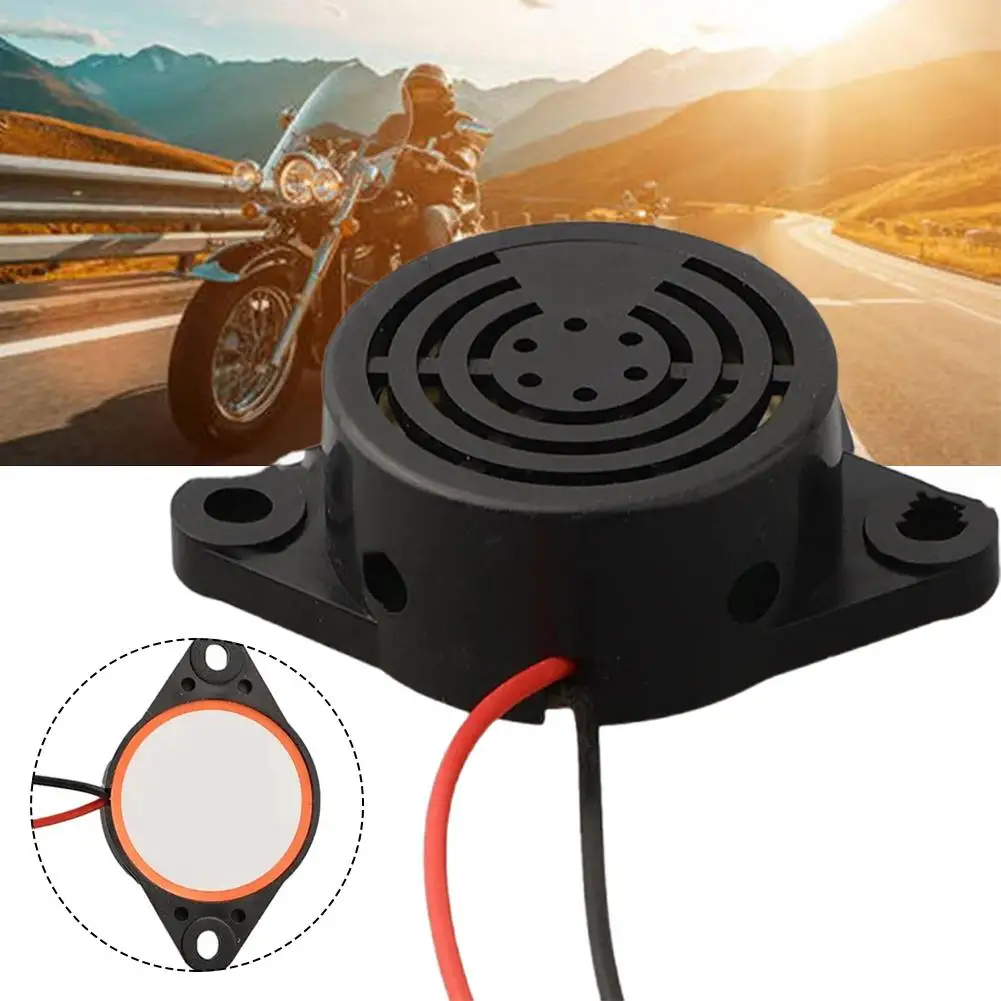 Electronic Buzzer Black Shell 3-24V Automotive Alarm Accessory For Vehicle Security Vehicle Security