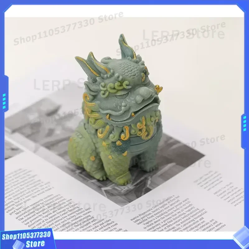 Ornement de bureau Pixiu de style chinois en sable et pierre, attire la richesse, décoration Feng Shui pour la maison, statue porte-bonheur pour le bureau, cadeau