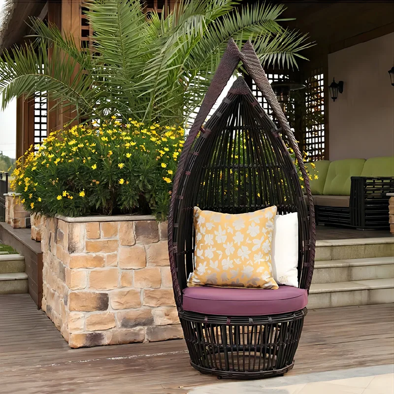 

✗x Creative Outdoor Balcony, Garden, Rattan Table and Chair Set*