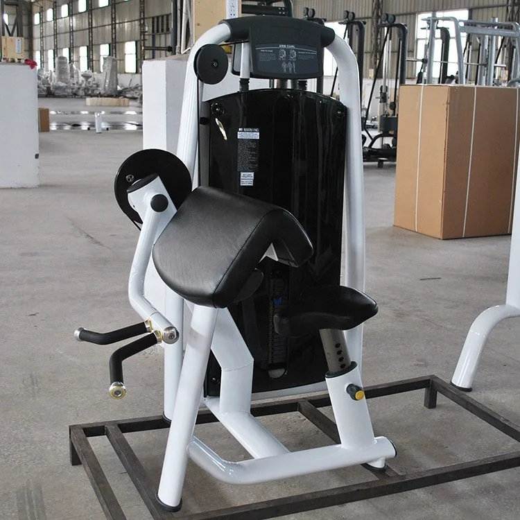 

Seated Biceps Curl Machine Gym Machine Pin Loaded Commercial Gym Equipment Bicep Arm Curl Machine For Sale