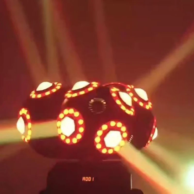 LED 180W แสงเลเซอร์สามหัวฟุตบอลไฟ LED ย้ายสําหรับเวทีดิสโก้บาร์คริสต์มาสแนะนํา