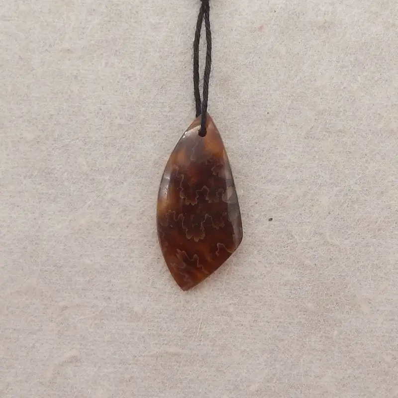 

Подвеска-капля из опала Arborization со сложным узором для ремесленных ювелирных изделий и уникальных дизайнов 28x13x4 мм-2,1 г