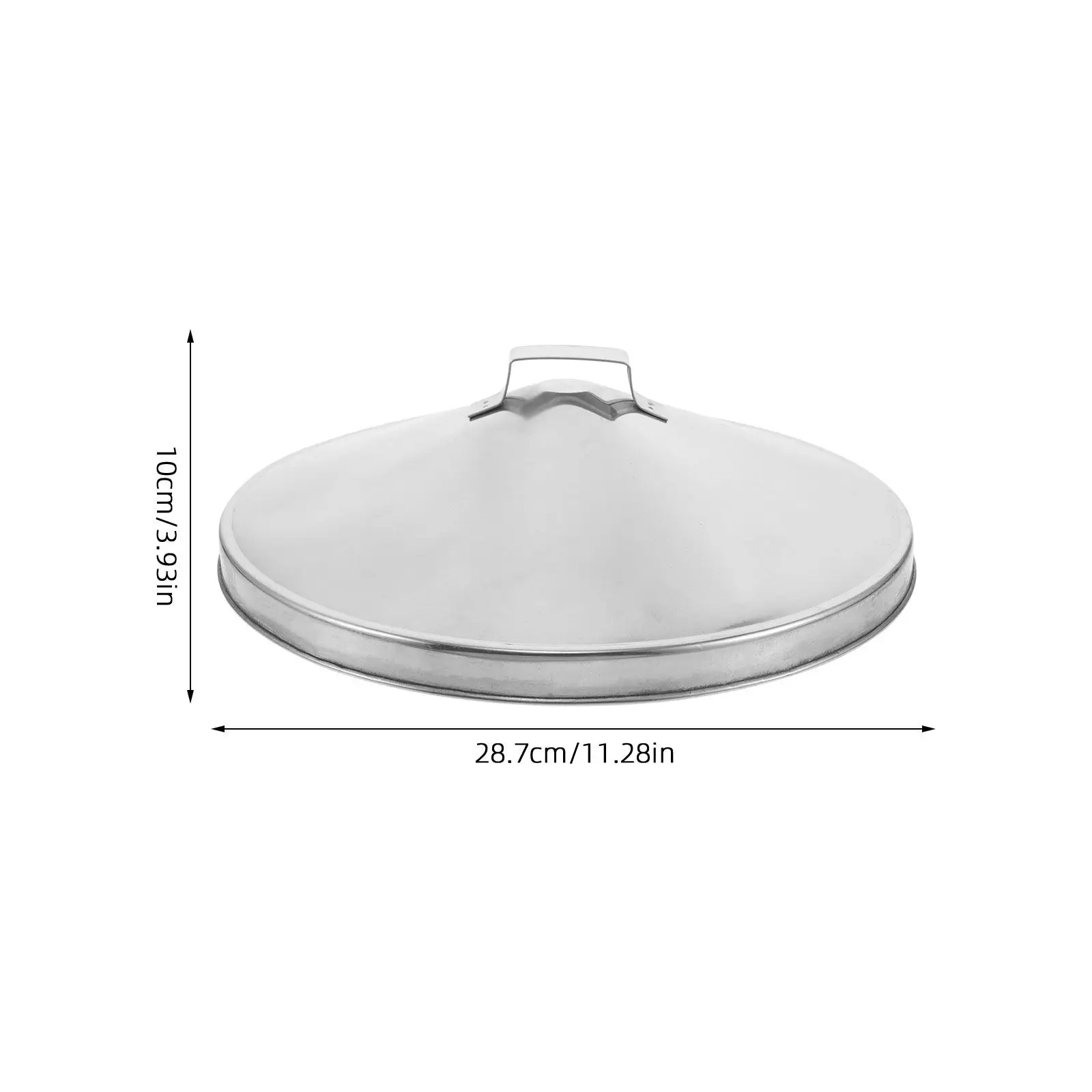 11 Inch Stainless Steel Fire Pit Lid Round Metal Snuffer Cover Rainproof Fire Pit Cover Outdoor Backyard Campfire Extinguishing