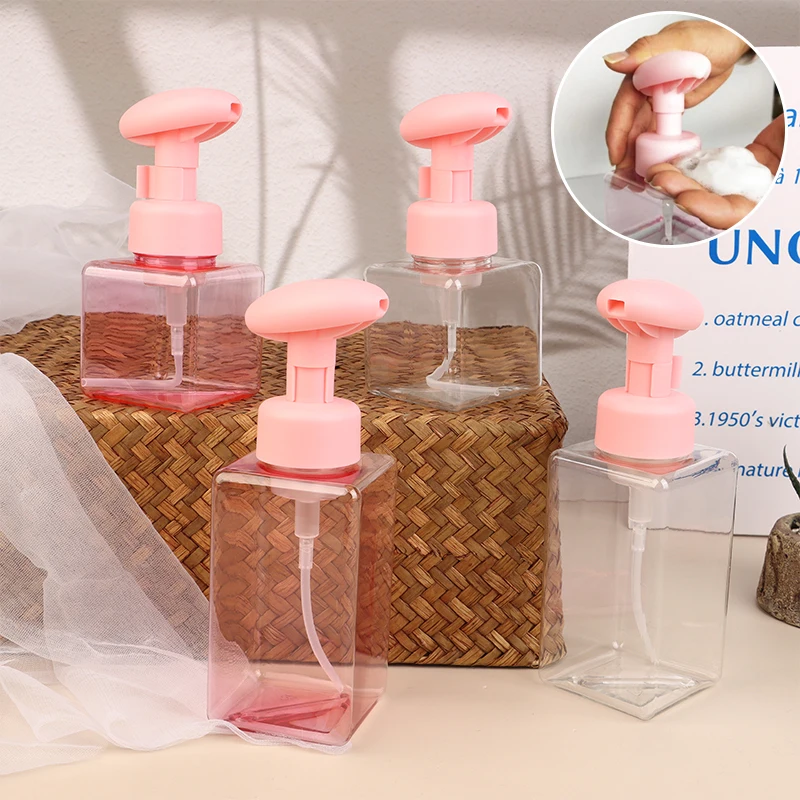 250/450 مللي موزع رغوة البلاستيك إعادة الملء صابون فارغ إعادة الملء الصحافة زجاجة مستحضرات التجميل التعبئة والتغليف حاوية الصابون السائل #3