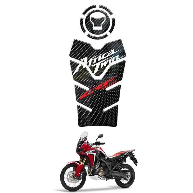 

Для HONDA CRF1000L AFRICA TWIN защитная накладка на бак мотоцикла 3D Gel Sticker Decal Carbon Fiber CRF1000 L -1