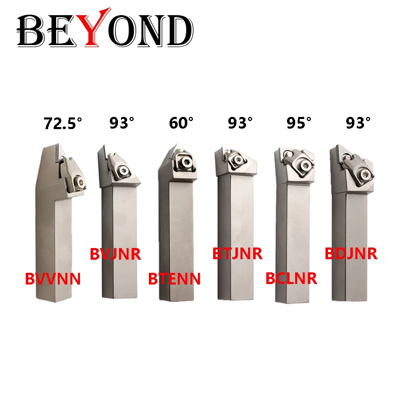 

BEYOND BVVNN BVJNR BTENN BTJNR BCLNR BDJNR B-Type External Turning Tool Holder BVJNR2020K16 Shock Resistant Spring Steel MVJNR