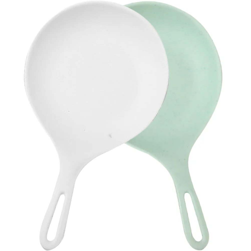 

2 Pcs Hot Pot Plastic Plate Miss Fettuccine Pasta Spoon Melamine Red Appetizers Tray Large