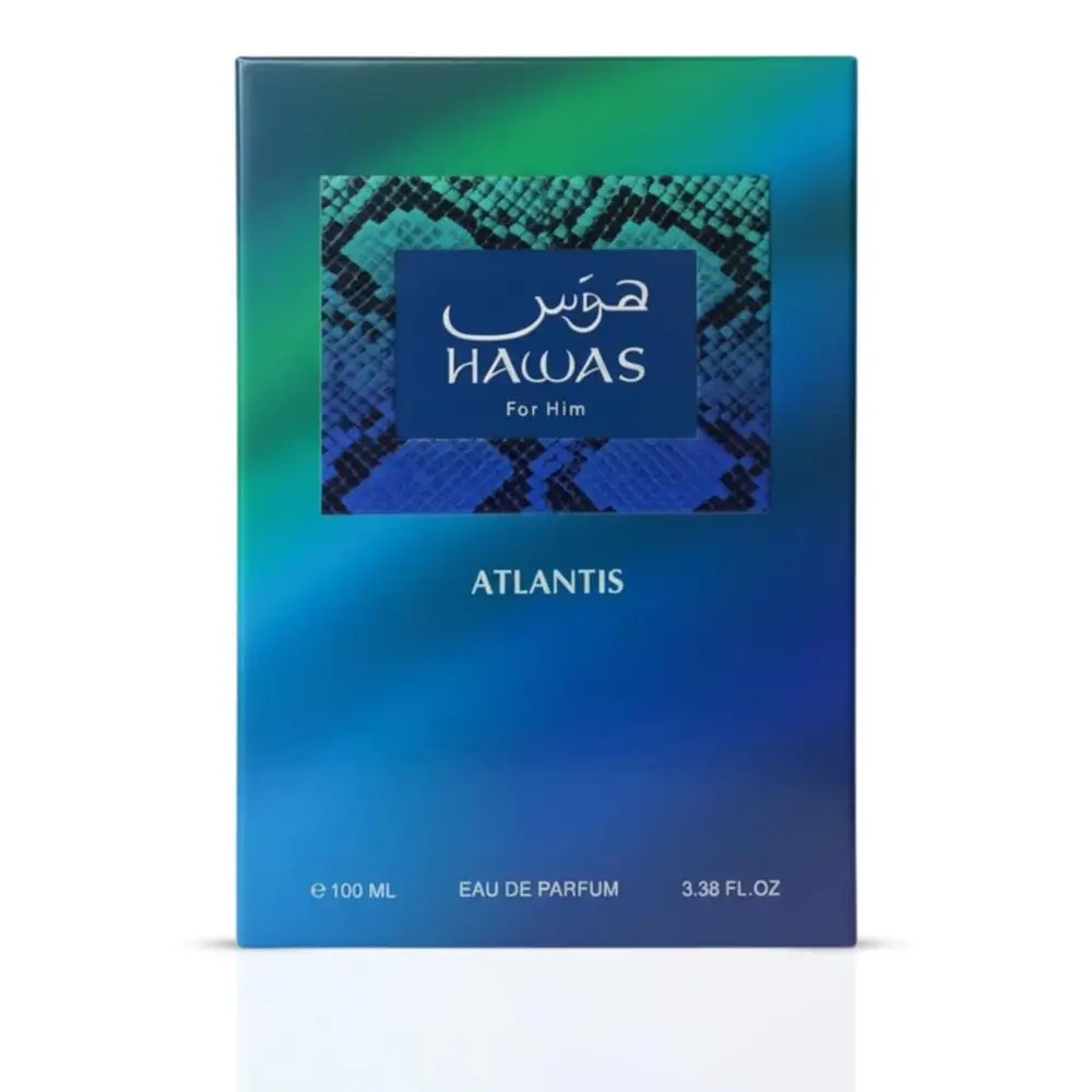 Hawas Atlantis For Him Eau de Parfum 100ml Rasasi Aquatic Woody Men Fragrance Spray view 4