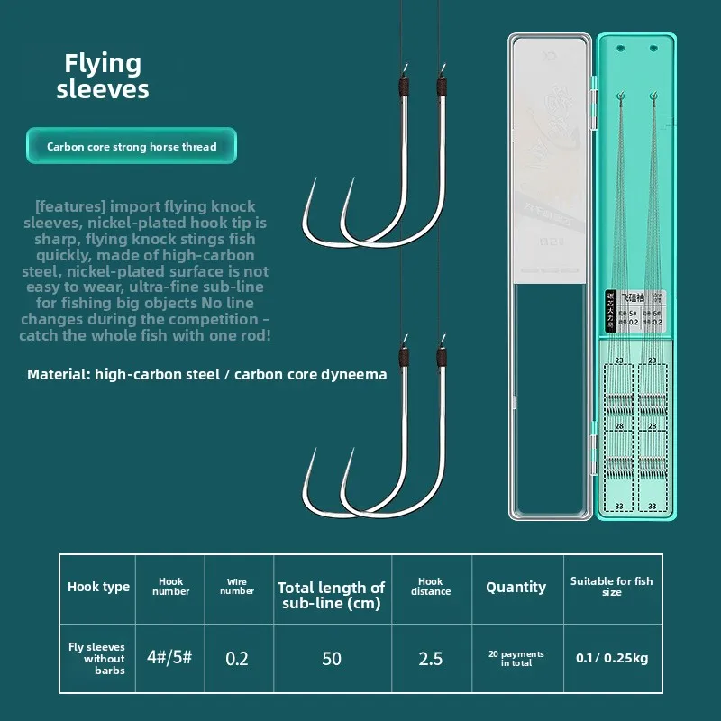 

Премиальные готовые двойные крючки с насадкой Wolf Tooth для Black Pit Fly Crack, для ловли карася, 5 шт.