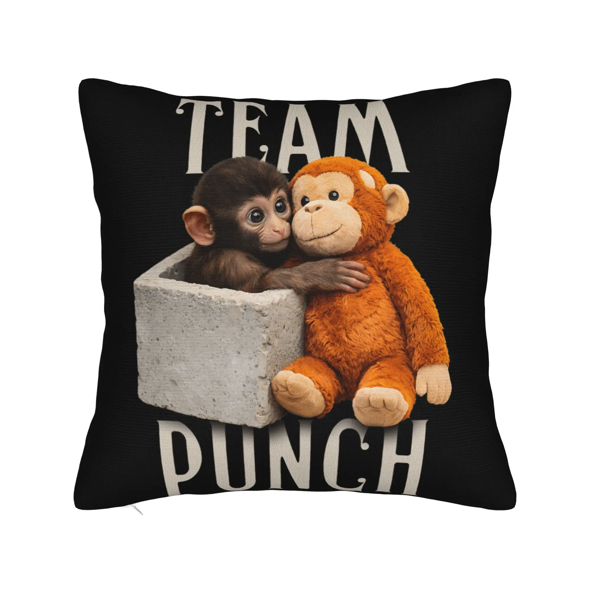Pillow Case Baby Monkey Punch Team Punch Soft  Pillow Cover For Living Room Sofa Morden Pillowcases