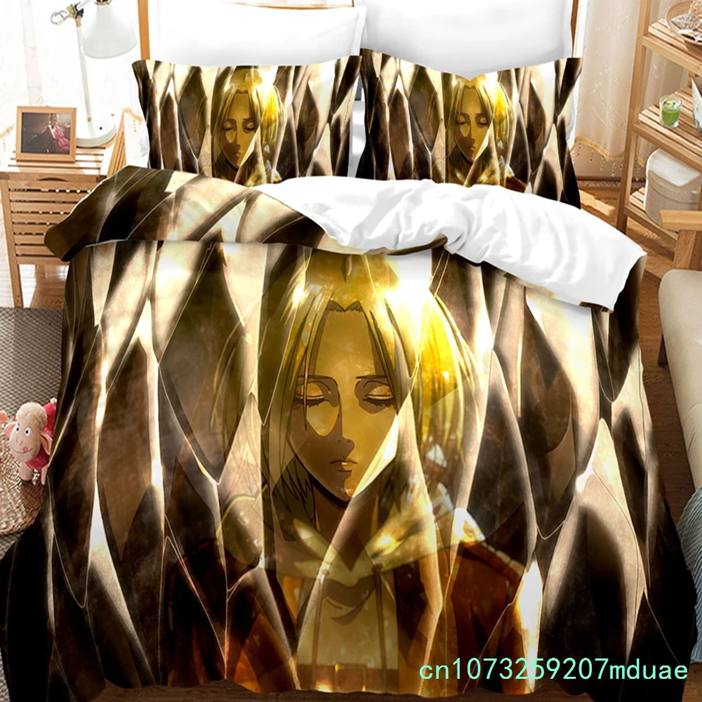 New Attack On Titan Bedding Set Single Twin Full Queen King Size Attack On Titan Children Kid Bedroom Duvet Cover Sets