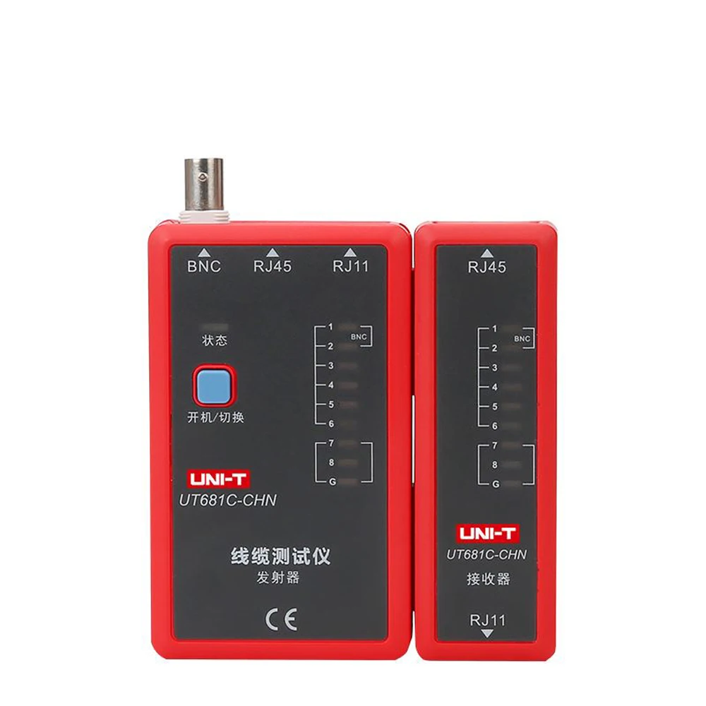 UNI-T UT681C Tester per cavi professionale rete RJ45 RJ11 BNC telefono Wire Tracker Ethernet LAN Detector Line Finder