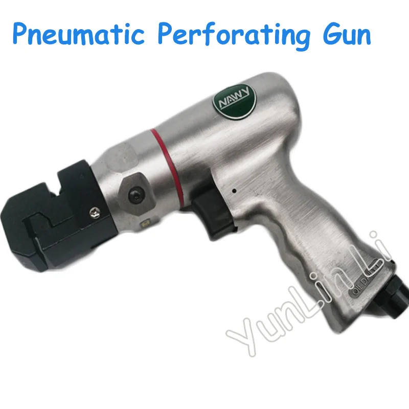Pneumatic Perforating Gun Pneumatic Hole Drill Handheld Pneumatic Punching Tool for Sheet Iron Stainless Steel AT-6053