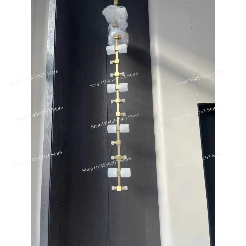 

Luxury Crystal Simple Postmodern Villa Duplex Stairs Living Room Bedroom Dining Room Bedside Pendant Chandelier Ceiling Light