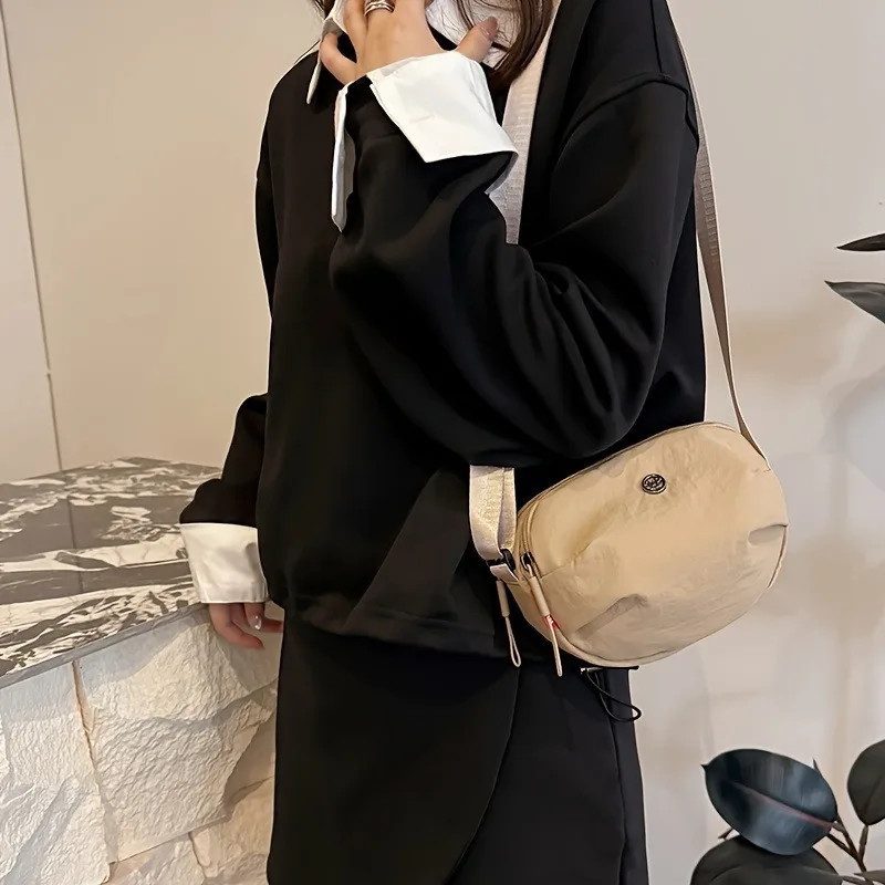 Women'S Crossbody Bag - Lightweight Nylon Purse with Adjustable Strap Zipper Closure Compact Everyday Bag for Women