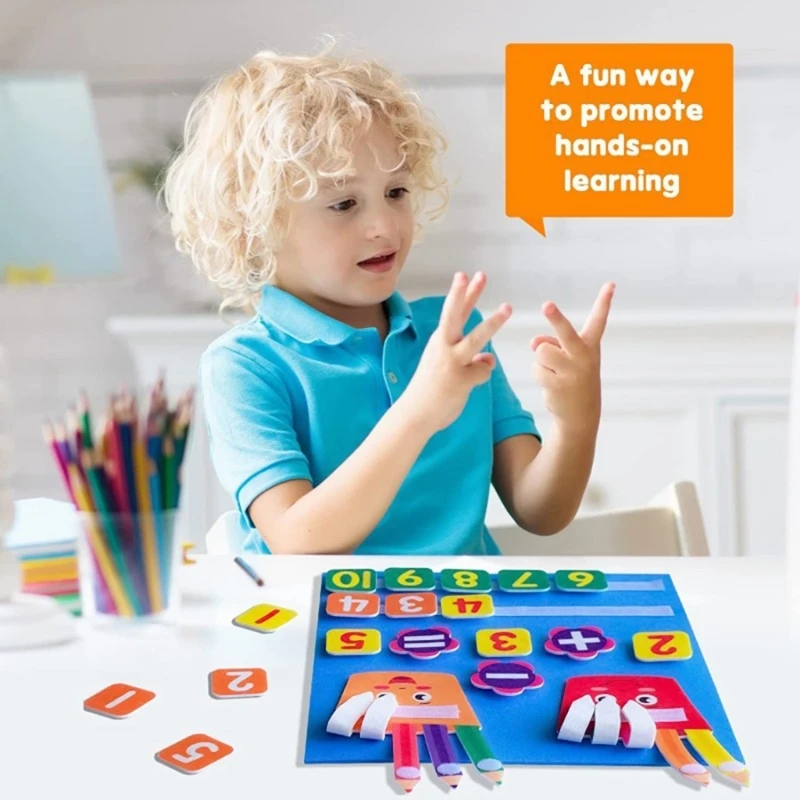 Felt Counting Board Educational Toy Math Teaching Aid for Nursery