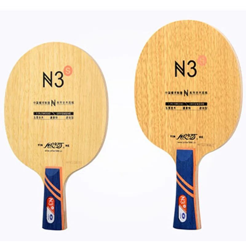 

Yinhe-Table Tennis Blade для детей, чистое дерево, тренировочная ракетка, весь раунд, хорошее управление, новый игрок, N-3S, N3S