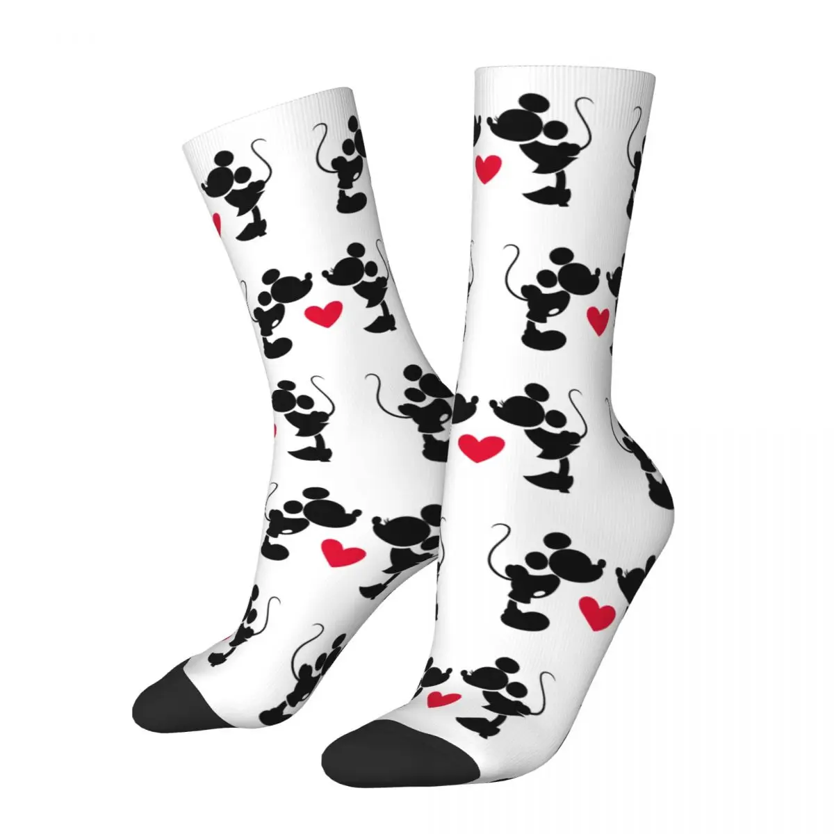 Beautiful Girl Mickey And Minnie Wedding Kiss Hearts Crew Socks Accessories Crew Socks Comfortable Birthday Present