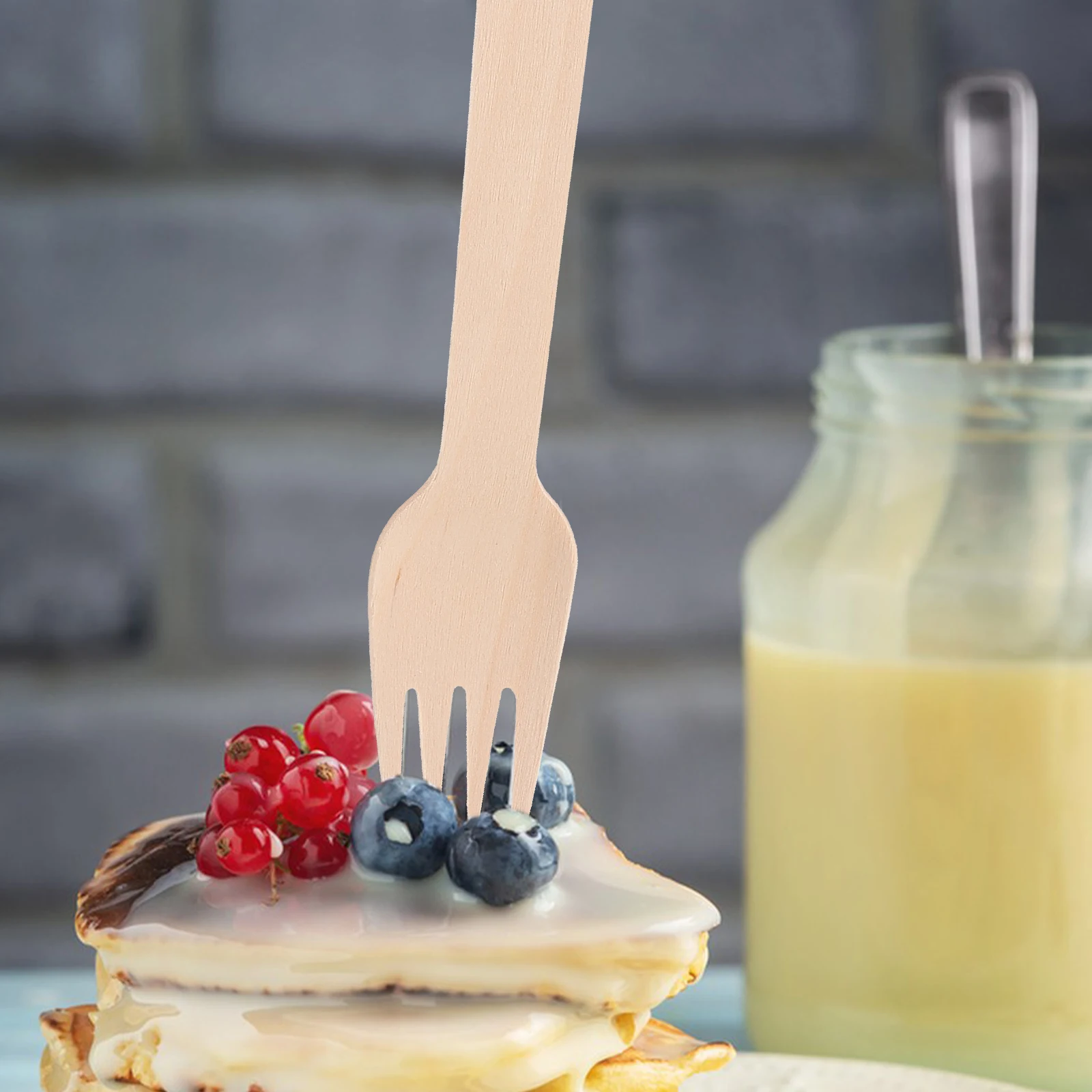 

300Pcs Wooden Cutlery Disposable Set Forks Spoons Knives Tableware Utensils for Bbq Picnic Party Supplies Wood Untensils