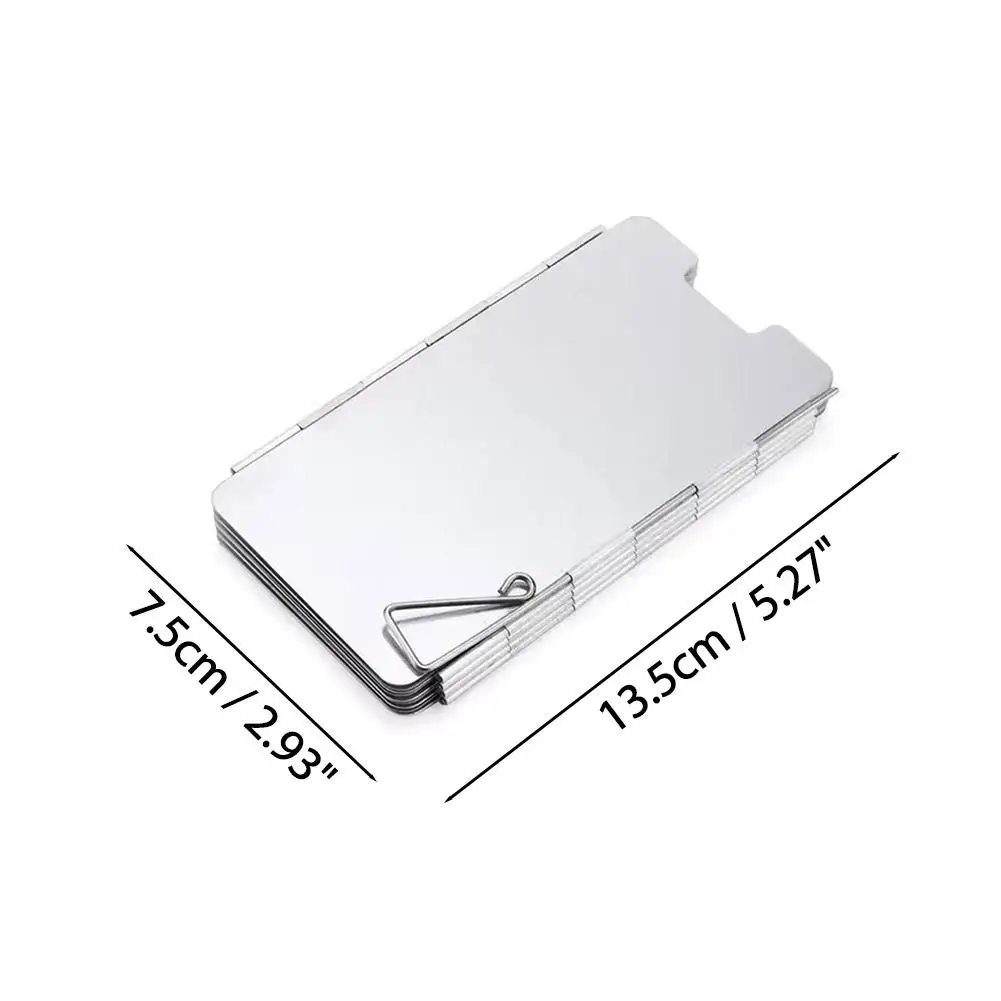 Tragbarer Klappbarer Windschutz aus Aluminiumlegierung für Campingkocher, Outdoor-Kochen, Wandern, Picknick, Effizienter Windschutz, Kompakt – Detail 4