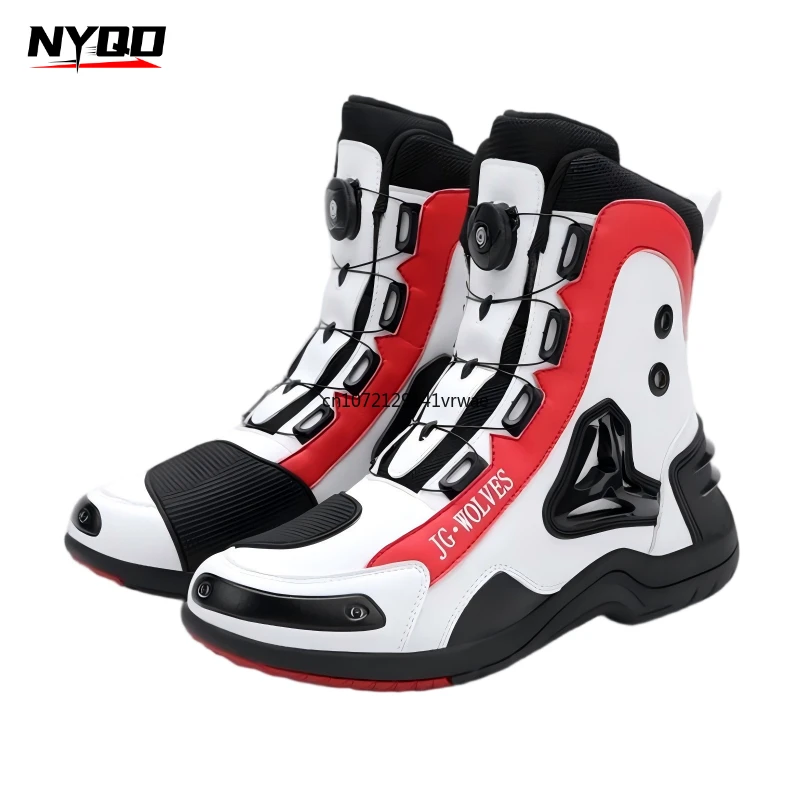 

Мотоботы мужские, нескользящие, защитные, для бездорожья, мотокросса, легкие, для уличных гонок и ежедневных поездок