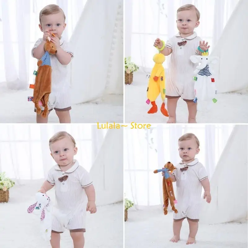 Y4QA xoa dịu khăn đồ chơi thoải mái cho trẻ sơ sinh búp bê ngủ ngon cho trẻ mới biết đi