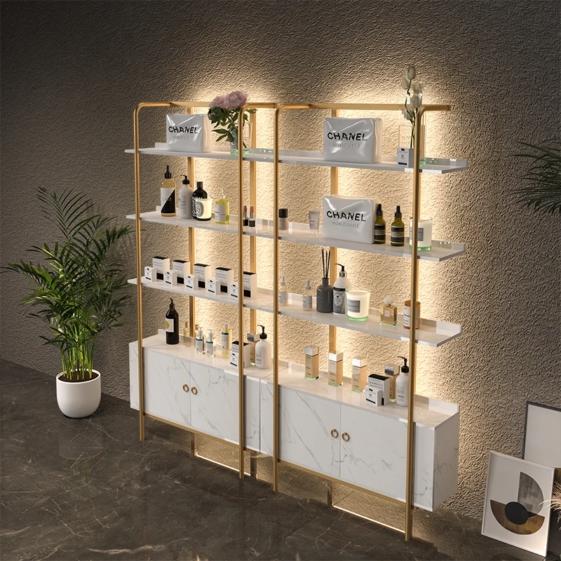 Custom.Customizable Multi-layer Display Rack Nail Art Shop Beauty Salon Light-Optimized Storage Rack Cosmetic Products Skin Care