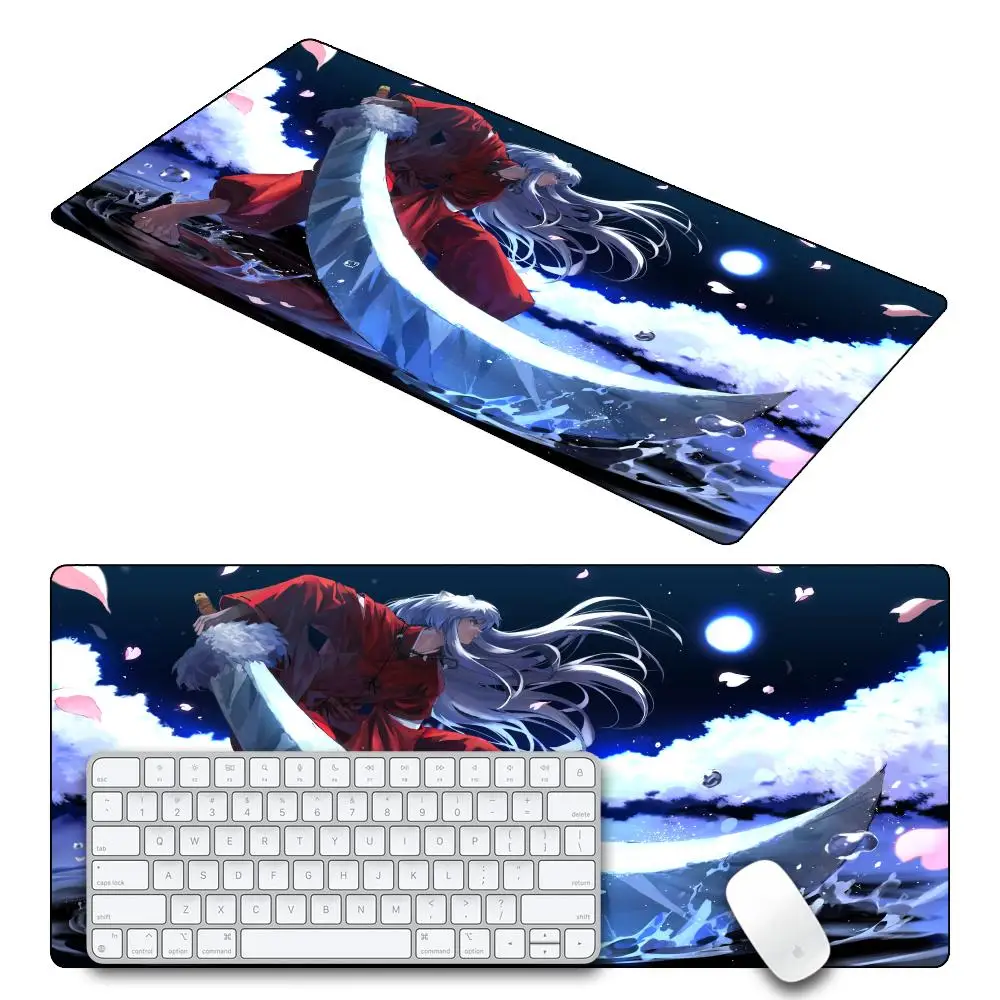 

Large 90x40 Mouse Pad Anime Inuyasha HD Mousepad Office Computer Accessories Deskmat Non-slip Mausepad Gamer Mat