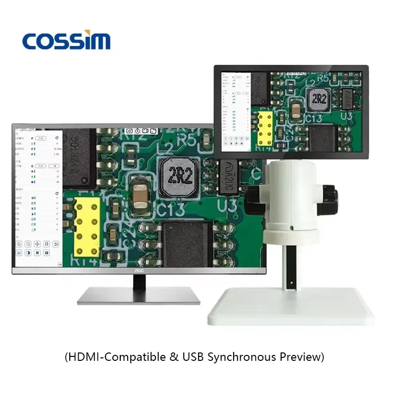 Novatech Global HVS-200P USB Optical Stereo Digital Video Microscope with Integrated Camera, LED Light and Measuring Software