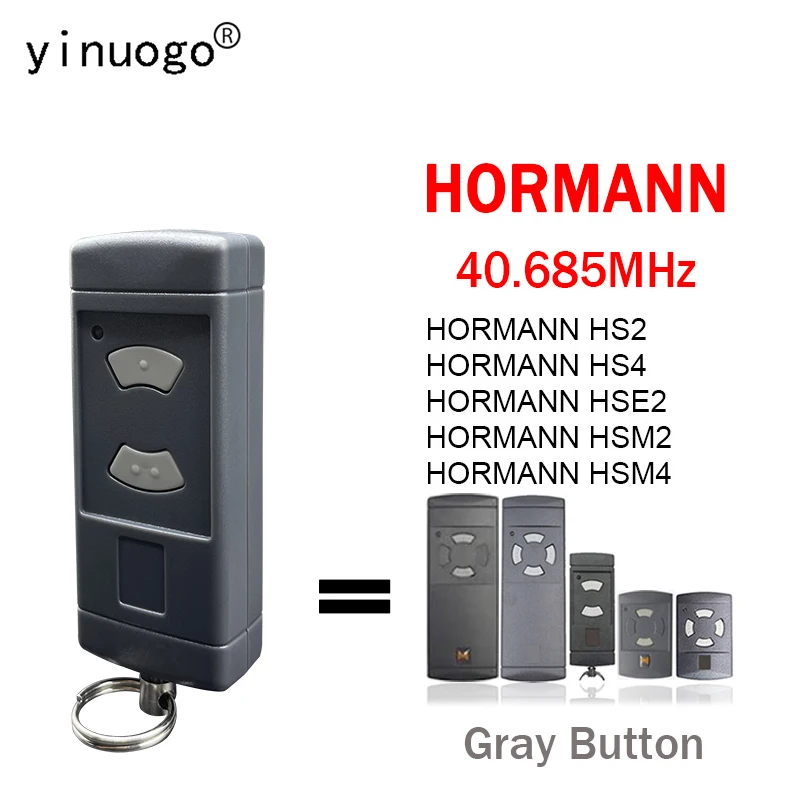 

Для HORMANN 40 685 пульт дистанционного управления HSE2 HS2 HS4 HSM2 HSM4 устройство открывания гаражных ворот пульт дистанционного управления серая кнопка 40,685MHz фиксированный код