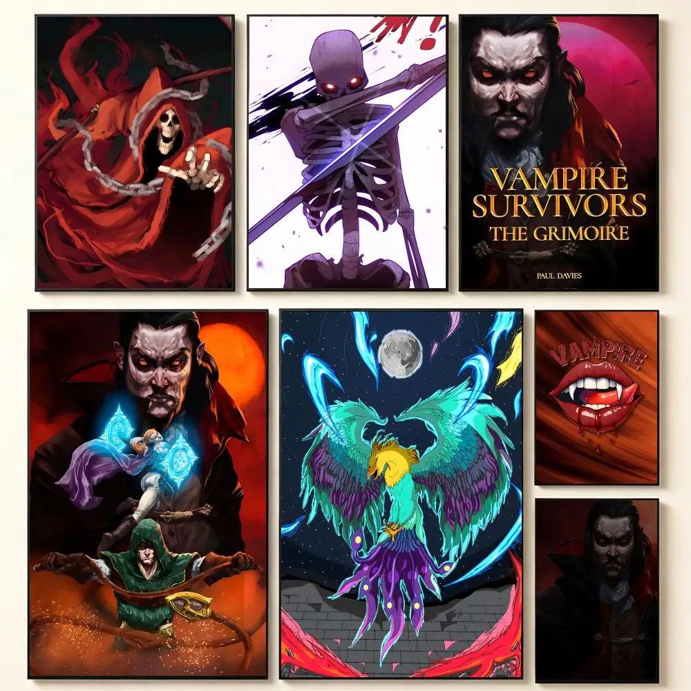 Game V-Vampire S-Survivors Poster Contemporary Home Wall Ornaments & Stylish Indoor Accents