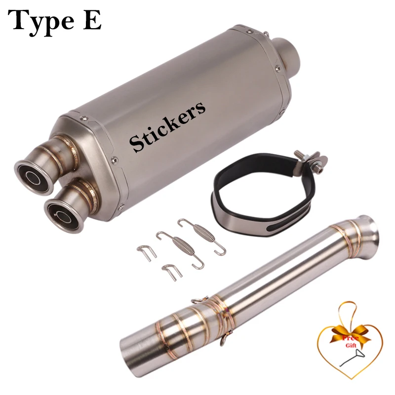 عادم دراجة نارية منزلق ، أنبوب ربط متوسط الأنبوب ، كاتم صوت ثقب مزدوج ، تعديل دراجة نارية ، CFMOTO 800MT ، mt ، ،! #6