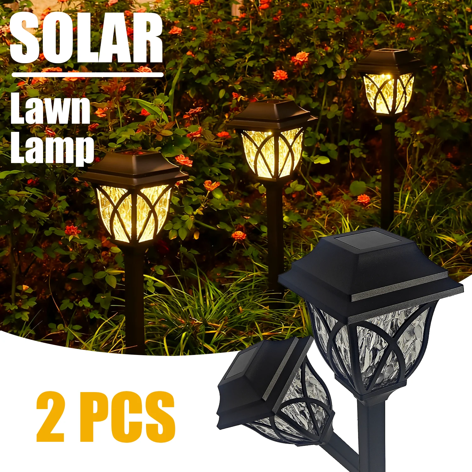 

Solar LED Lawn Light Waterproof Outdoor Lamp for Garden Yard Decoration